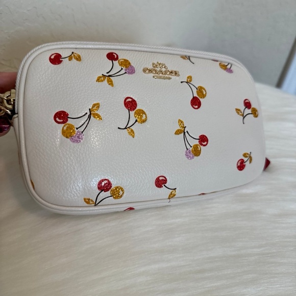 Coach Sadie Crossbody Clutch With Cherry Print - Picture 11 of 12